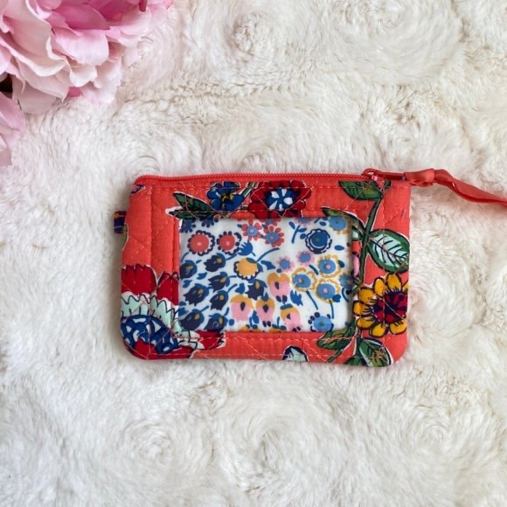 Vera Bradley Coral ID Holder